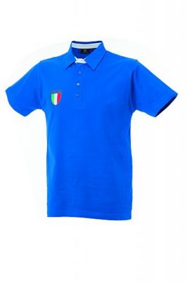 Polo Jersey con scudetto Italia