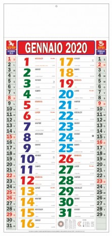 Calendario medio personalizzato economico colorato