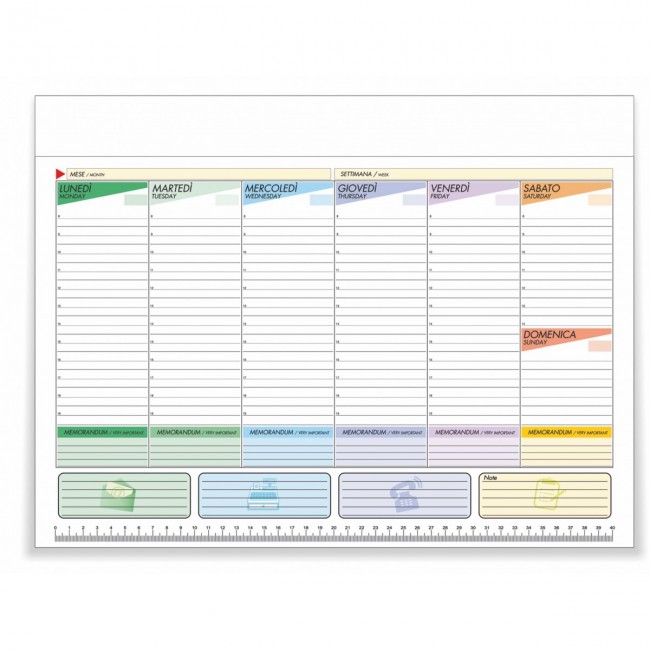 Planning agenda calendario 2024 personalizzato economico parete tavolo